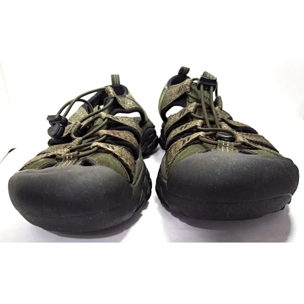 Keen Women's 10 Newport Green Cap Toe Hiking Fisherman Anatomic Footbed Sandals